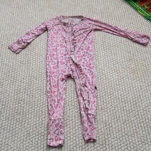 Poppy by Lev Baby Bamboo Pink Gem Kids Footie